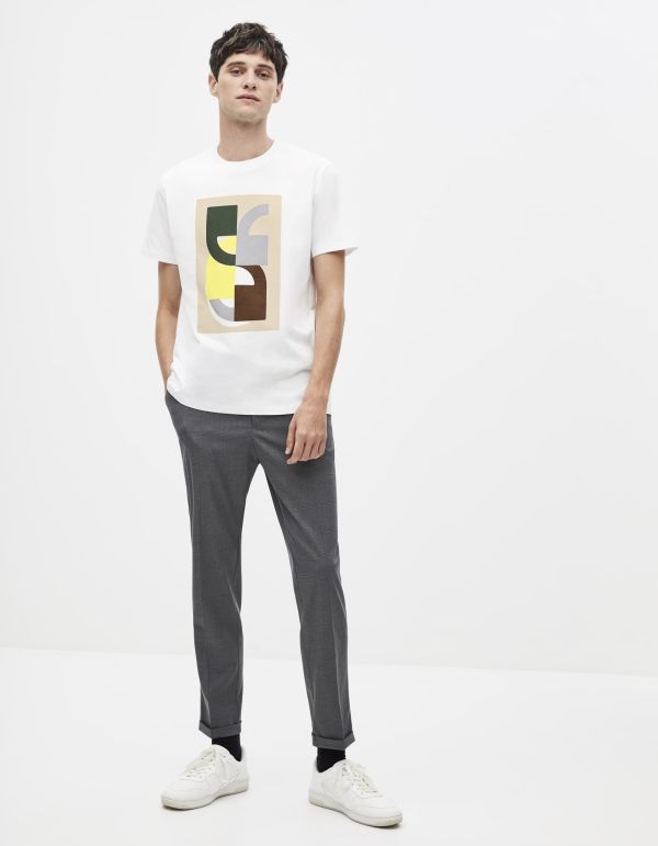 T-shirt col rond 100% coton