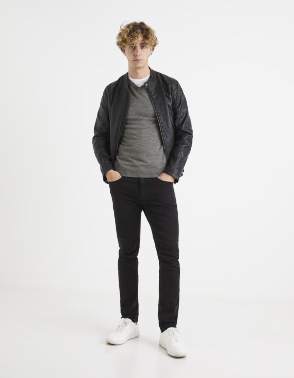 Pull col V 100% laine mérinos extra fin