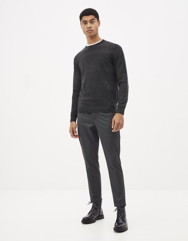 Pull col rond 100% laine mérinos