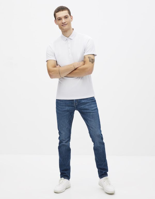 Polo coton mélangé