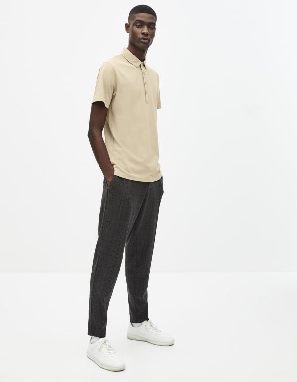 Polo coton mélangé