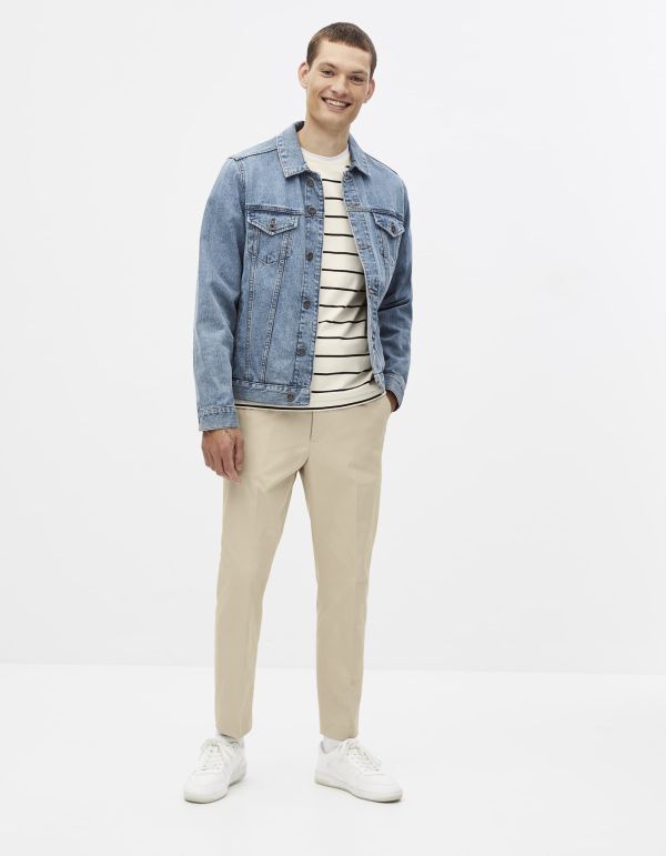 Pantalon slim taille élastiquée