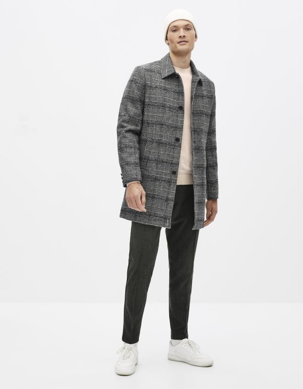 Manteau à carreaux