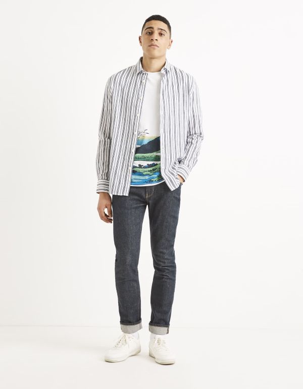 Chemise regular lin coton