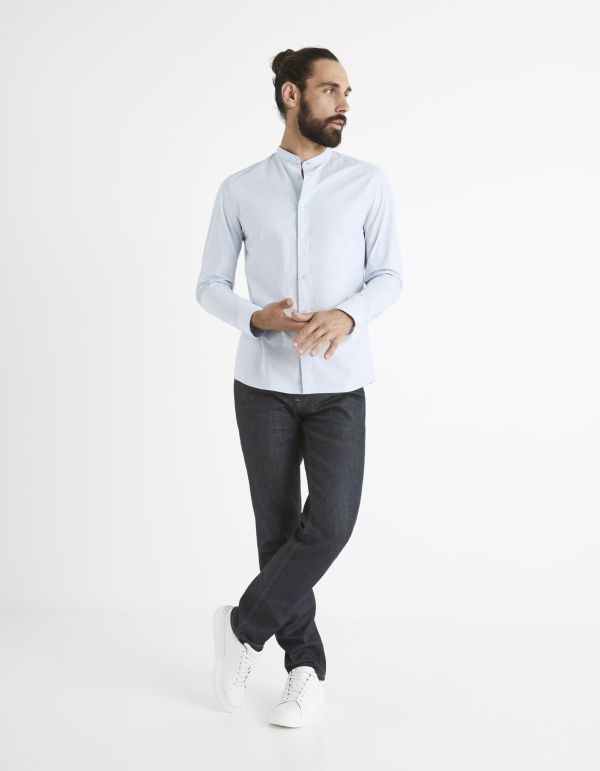 Jean straight coton mélangé