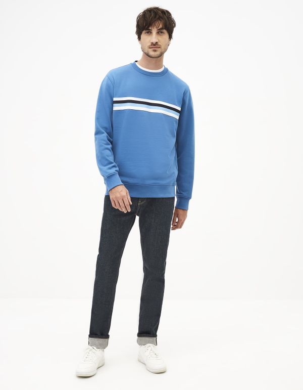 Sweat col rond coton mélangé