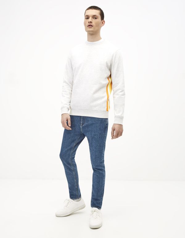 Sweat col rond coton mélangé