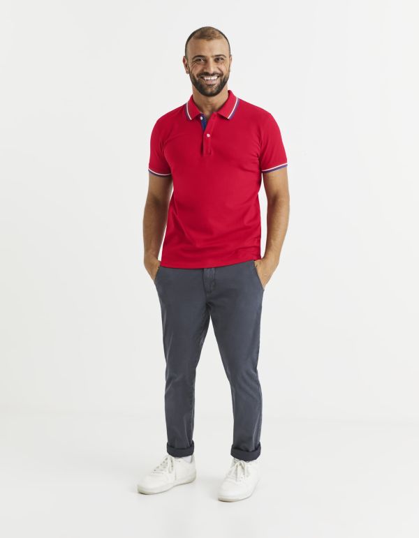 Polo piqué coton majoritaire