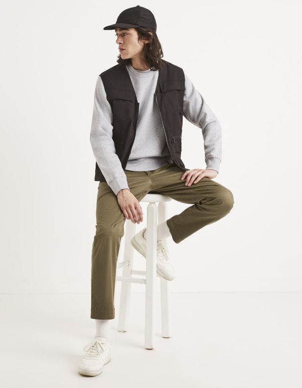 Sweat col rond coton mélangé