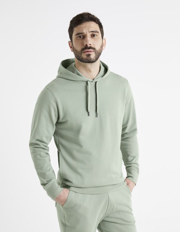 Sweat à capuche 100% coton