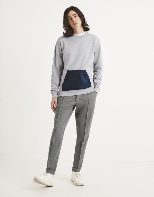 Sweat col rond 100% coton