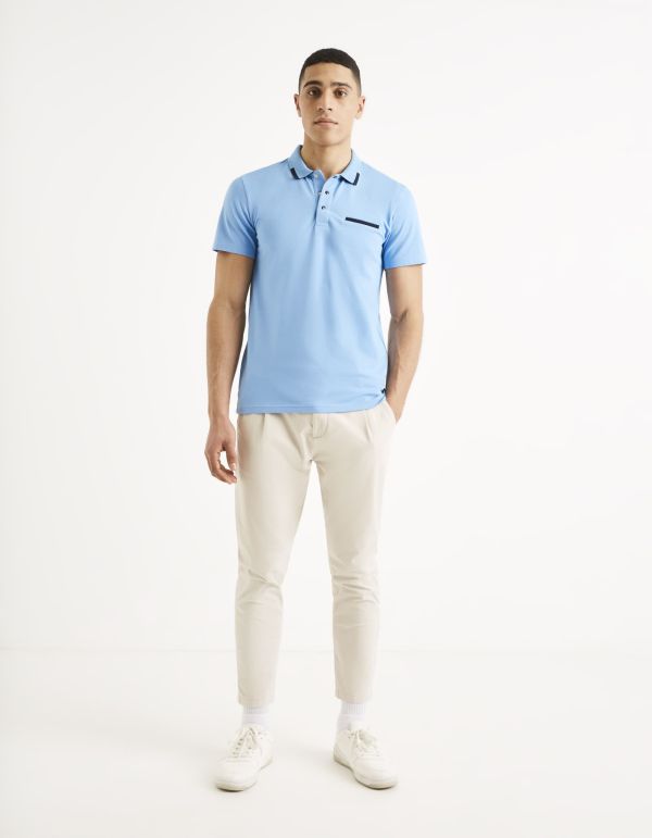 Polo coton mélangé