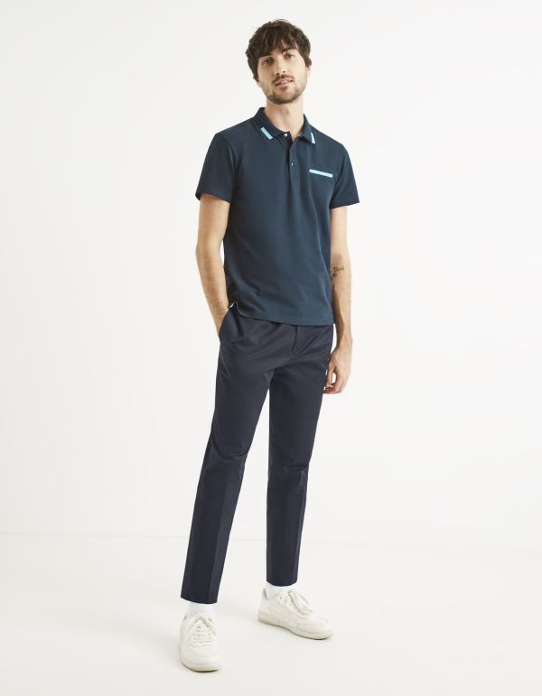 Polo coton mélangé