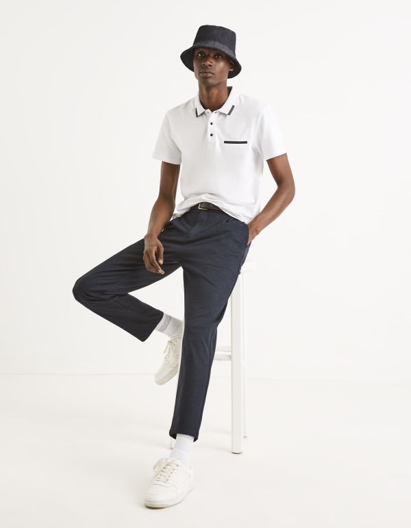 Polo coton mélangé