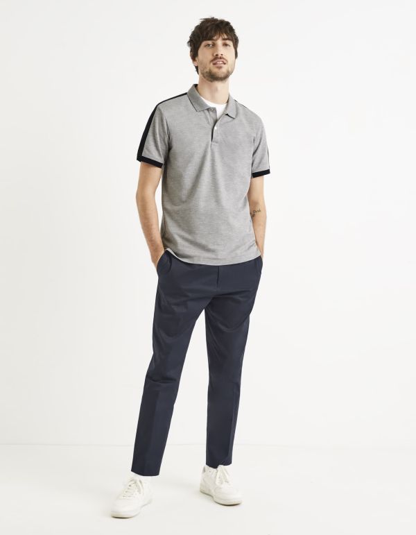 Polo coton mélangé