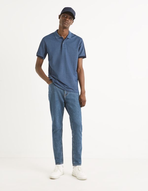 Polo coton mélangé
