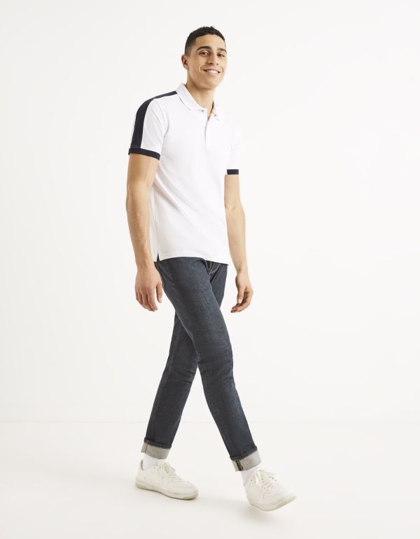 Polo coton mélangé