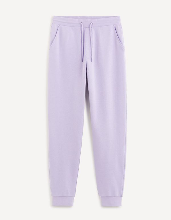 Jogging 100% coton - mauve