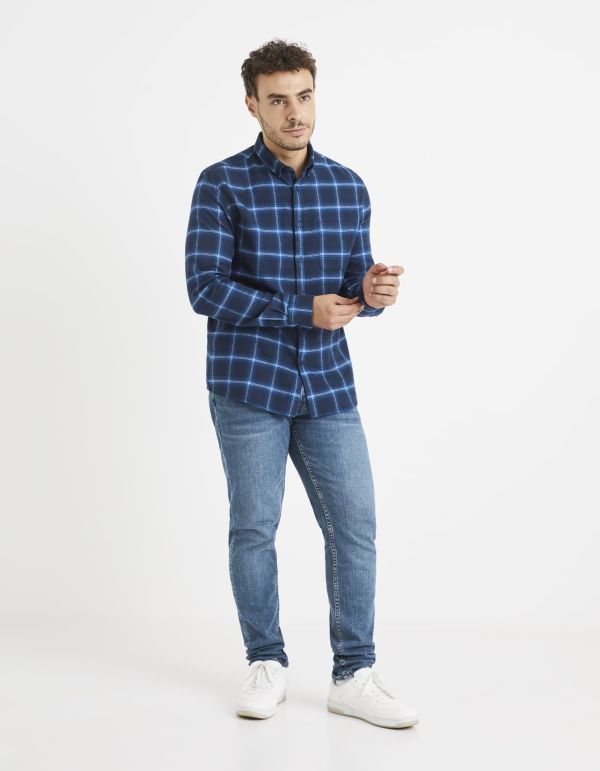 Chemise à carreaux 100% coton