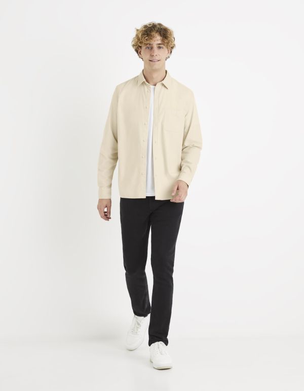 Surchemise regular en velours