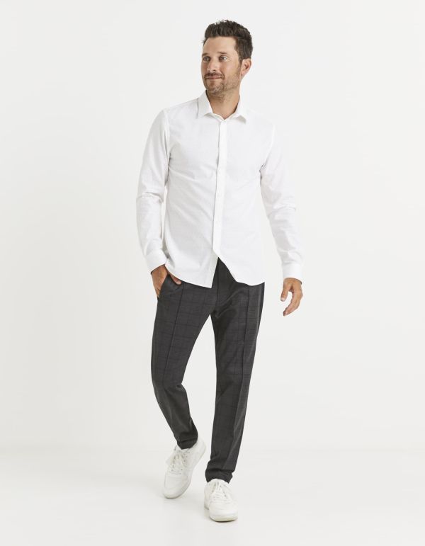 Chemise slim 100% coton