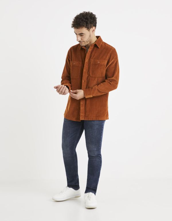 Surchemise en velours 100% coton