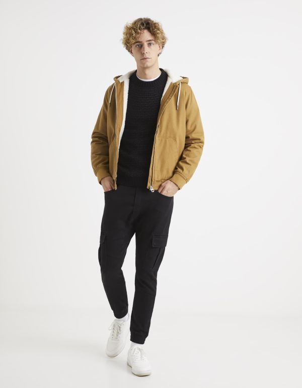 Pull col rond coton mélangé