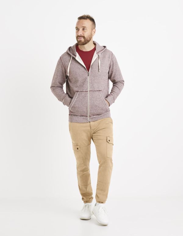 Sweat à capuche coton mélangé