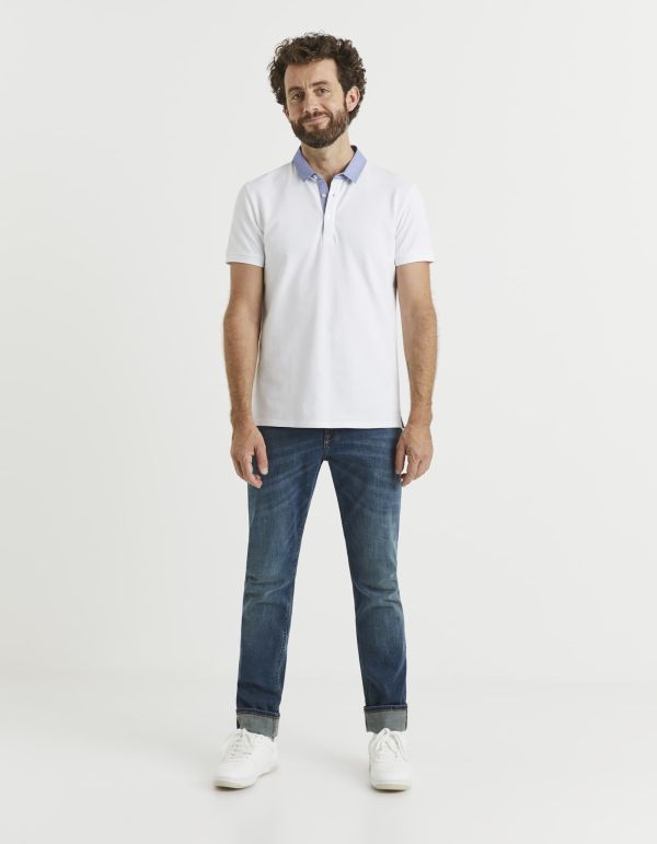 Polo coton mélangé
