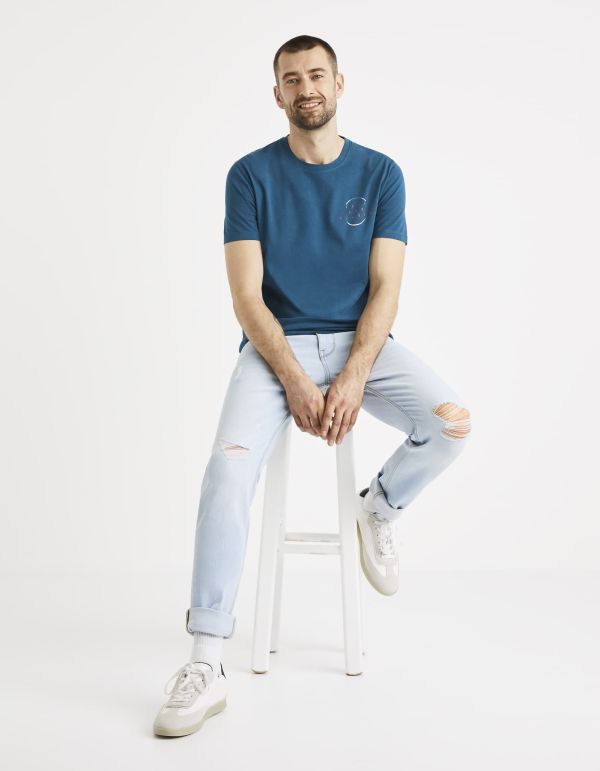 T-shirt col rond 100% coton