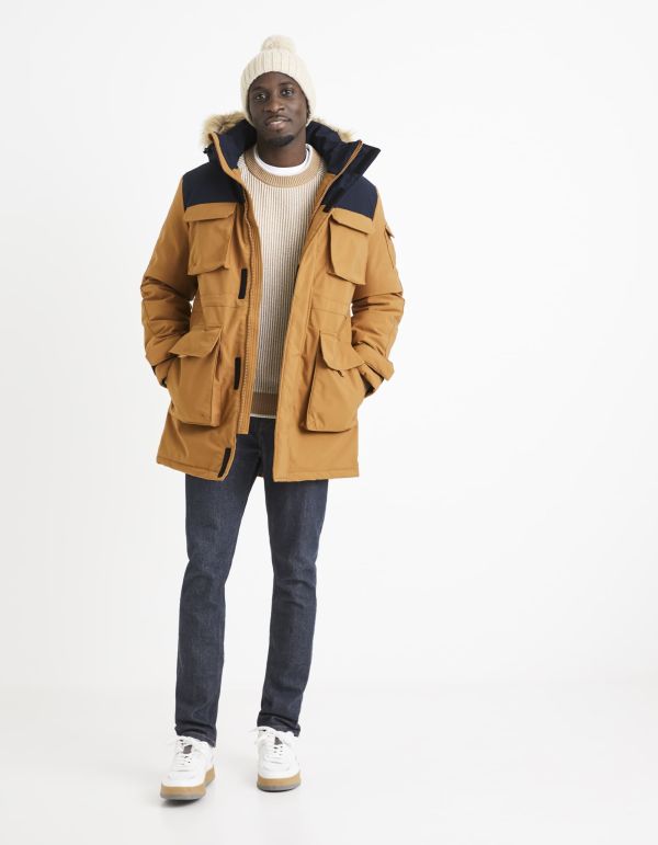 Pull col rond en coton mélangé