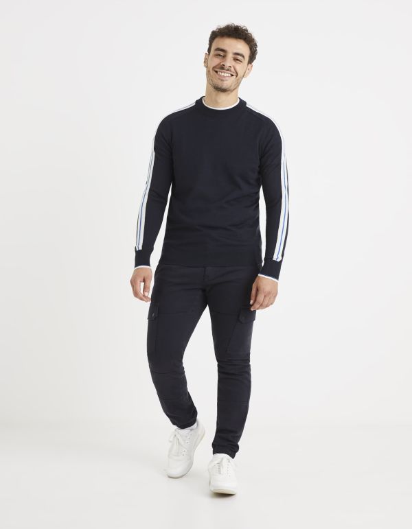 Pull col rond en laine mélangé