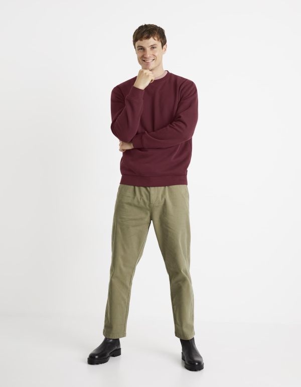 Sweat col rond - violet