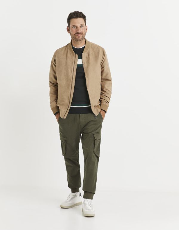 Pantalon cargo coton mélangé