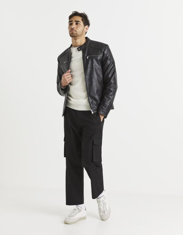 Pantalon cargo en coton stretch