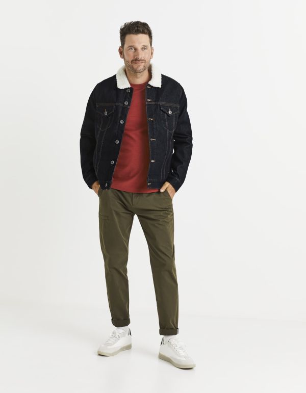 Veste en jean doublé sherpa