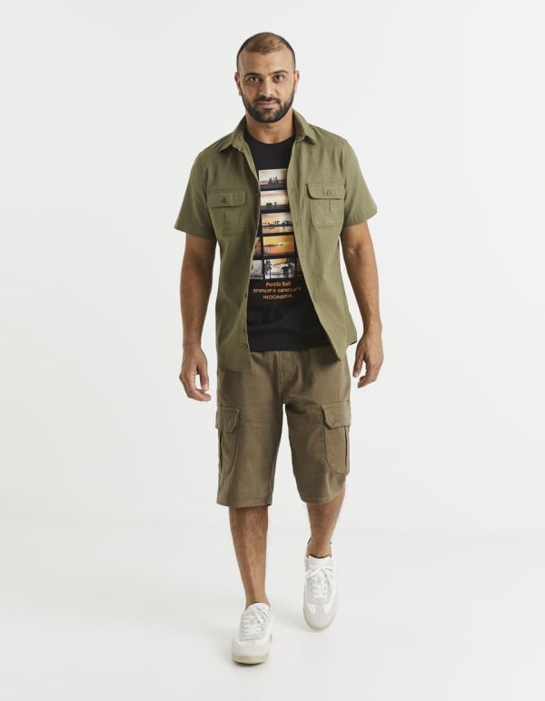 Bermuda cargo maille