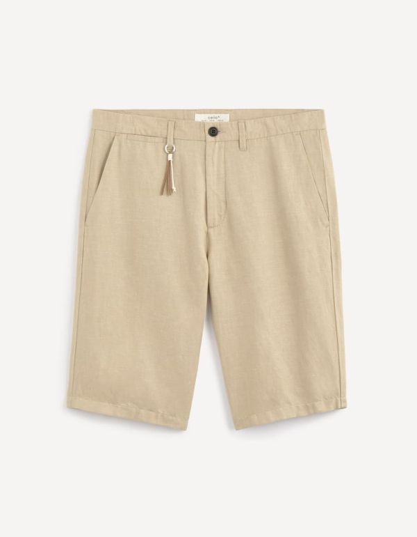 Bermuda en lin et coton