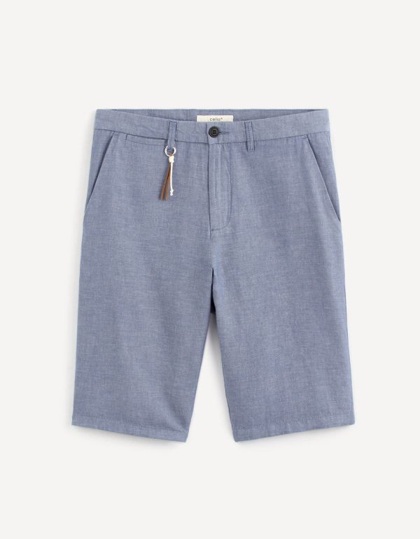 Bermuda en lin et coton