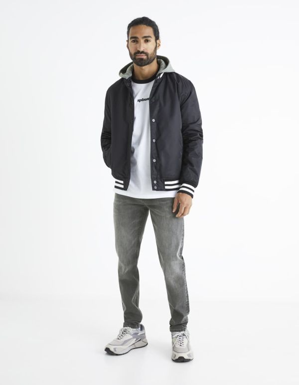 Blouson teddy capuche amovible