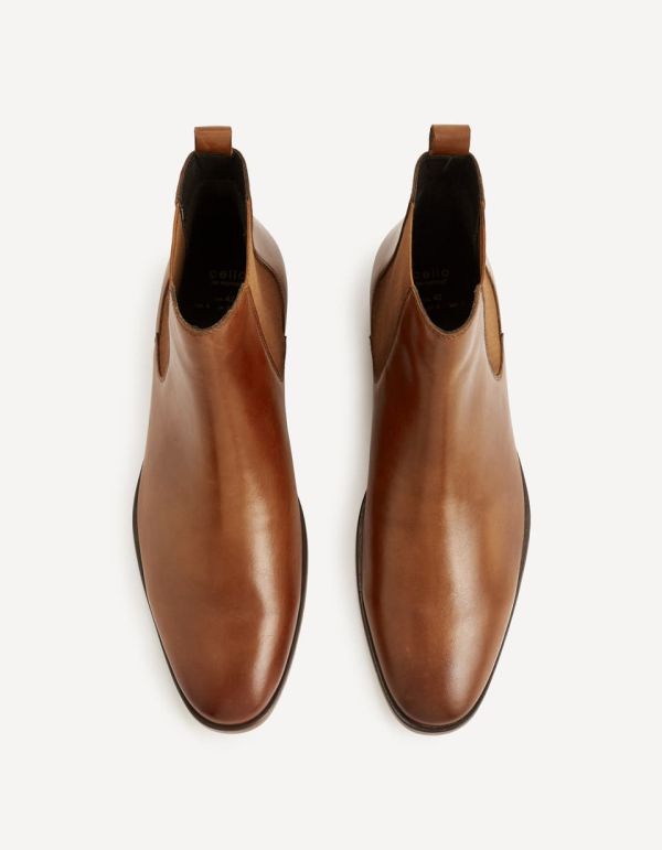 Boots montante - marron