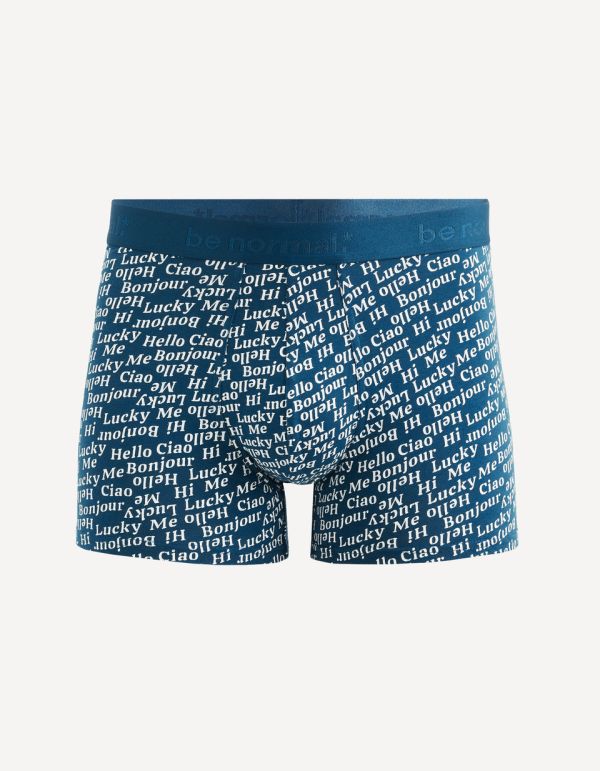 Boxer coton stretch imprimé