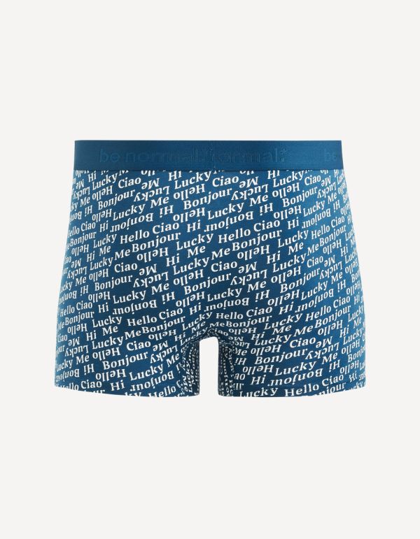 Boxer coton stretch imprimé