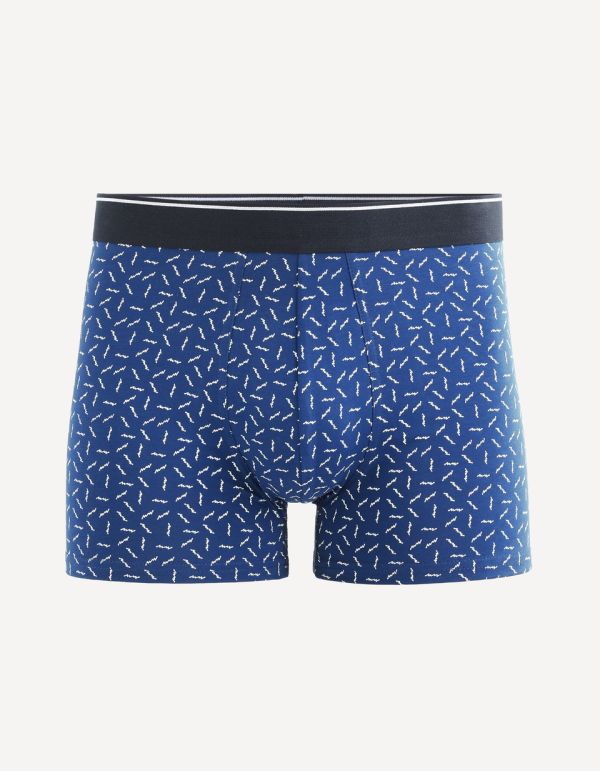 Boxer en coton premium supima imprimé éclairs
