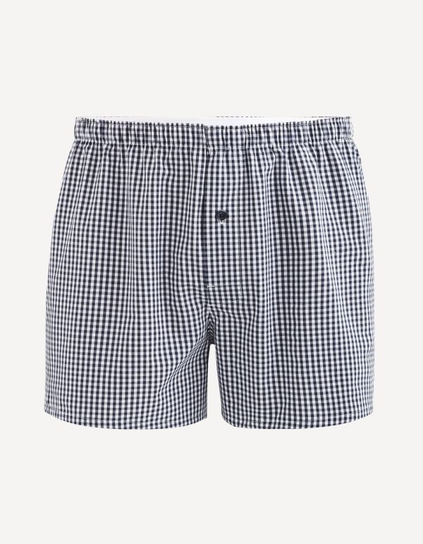 Caleçon 100% popeline de coton vichy