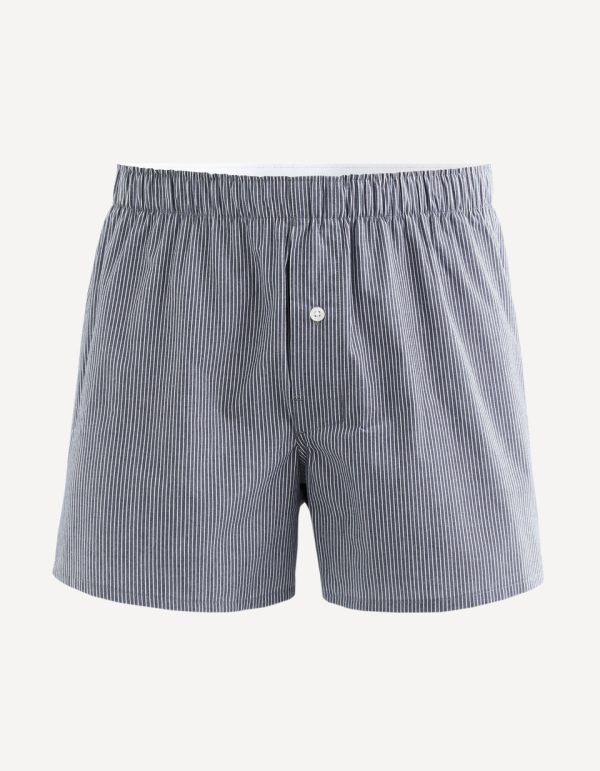 Caleçon popeline coton supima rayures