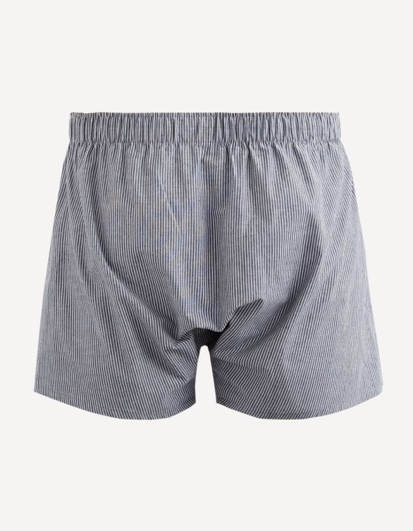 Caleçon popeline coton supima rayures