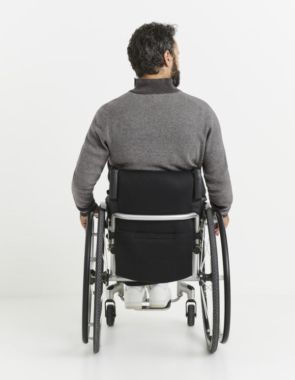 Cardigan zippé col montant coton mélangé