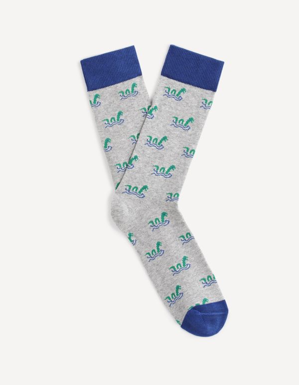 Chaussettes à motifs en coton premium supima