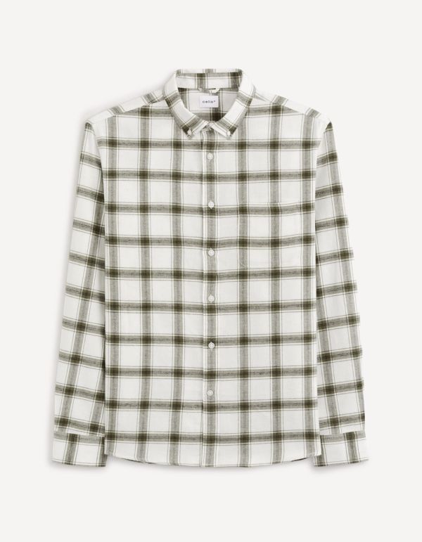 Chemise à carreaux 100% coton